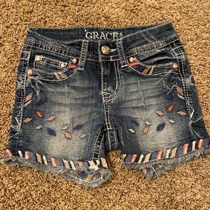 Little Girls Size 7 Grace in LA Jean Shorts